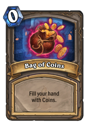 Bag of Coins Card