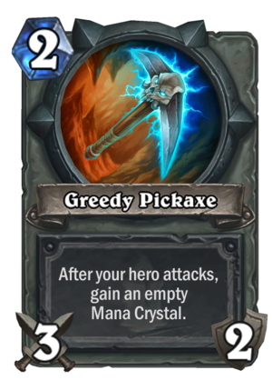 Greedy Pickaxe Card
