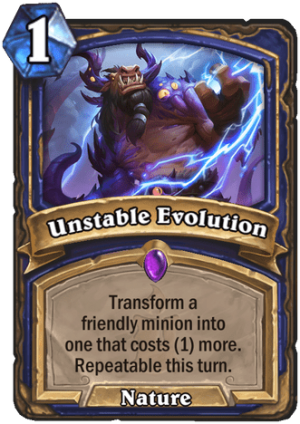 Unstable Evolution Card