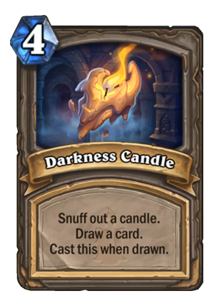 Darkness Candle Card