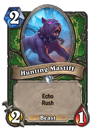 Hunting Mastiff Card