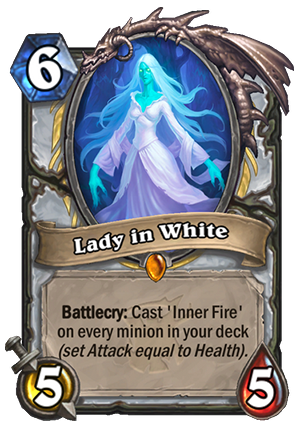 Lady in White Card