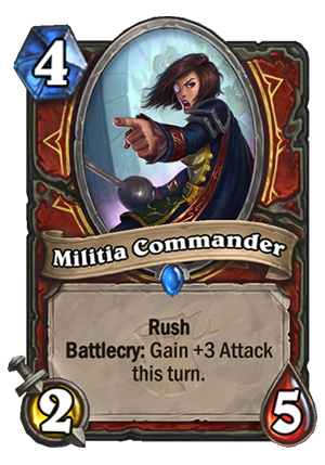 Militia Commander Card