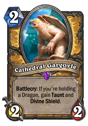 Cathedral Gargoyle Card