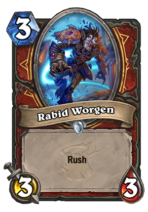 Rabid Worgen Card