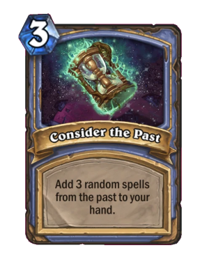 Consider the Past Card
