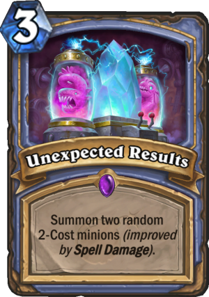 Unexpected Results Card