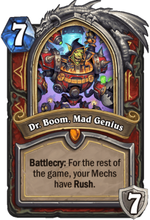 Dr. Boom, Mad Genius Card