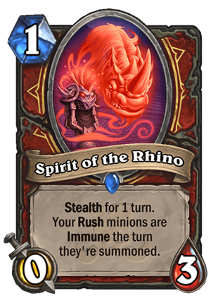 Spirit of the Rhino Card