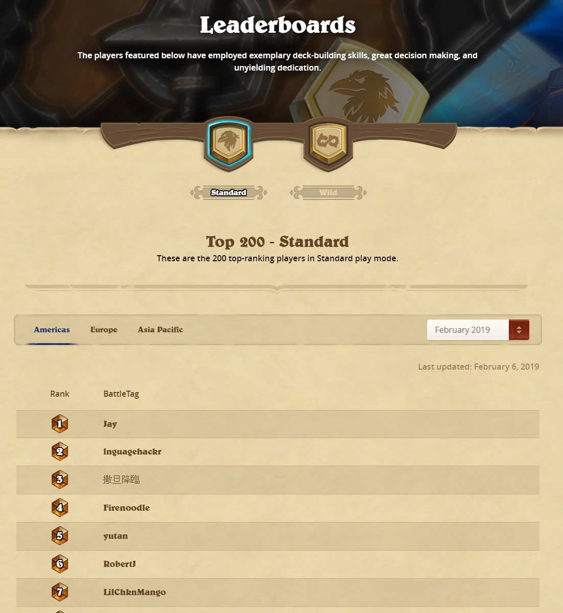 Hearthstone Ranked Ladder Leaderboard Now Live!