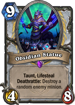 Obsidian Statue Card