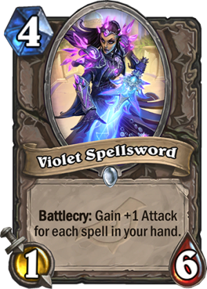 Violet Spellsword Card