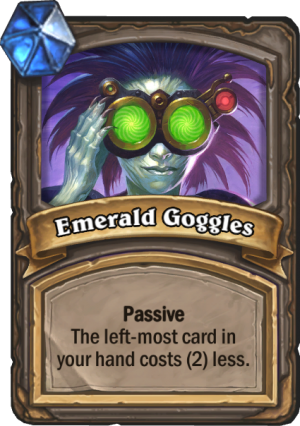 Emerald Goggles Card