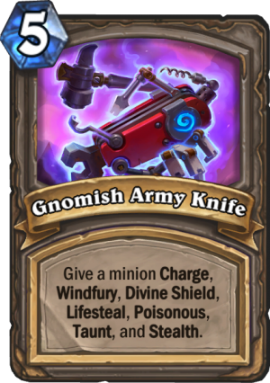 Gnomish Army Knife Card