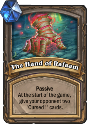 The Hand of Rafaam Card