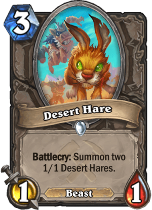 Desert Hare Card