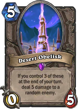 Desert Obelisk Card
