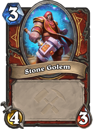 Stone Golem Card