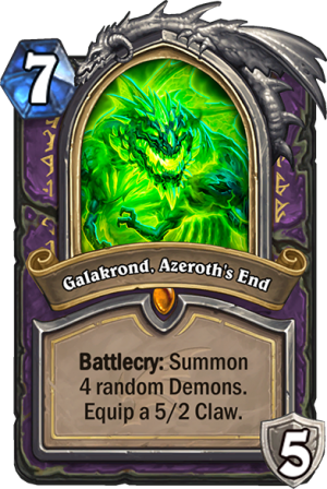 Galakrond, Azeroth’s End (Warlock) Card