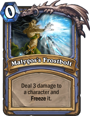 Malygos’s Frostbolt Card