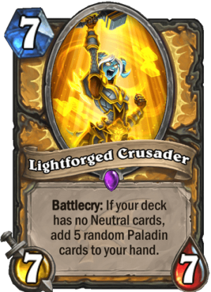 Lightforged Crusader Card