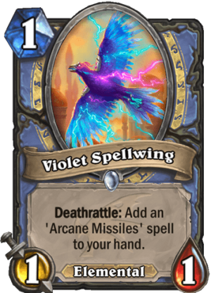 Violet Spellwing Card