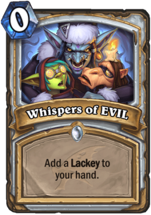 Whispers of EVIL Card