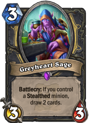 Greyheart Sage Card
