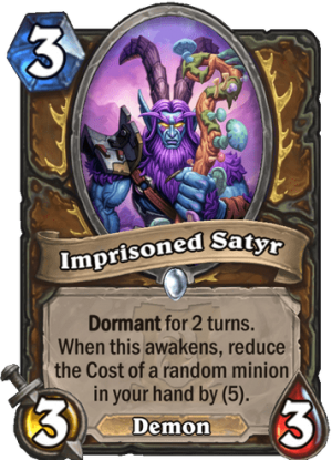 Imprisoned Satyr Card
