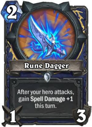 Rune Dagger Card