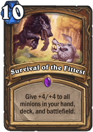 Survival of the Fittest Card