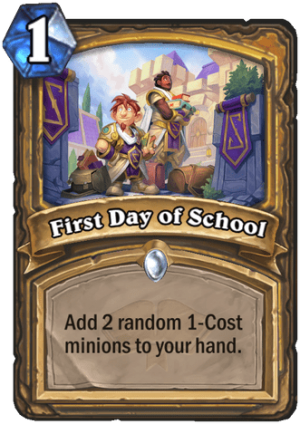 First Day of School Card