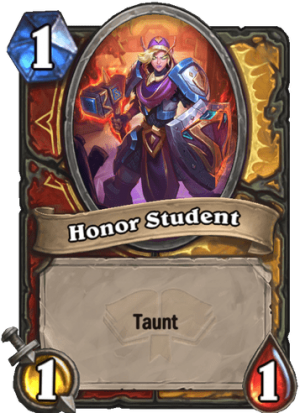 Honor Student Card