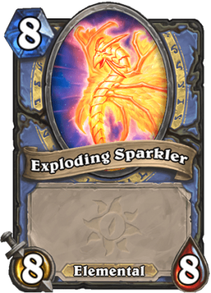 Exploding Sparkler Card