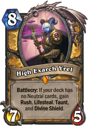 High Exarch Yrel Card