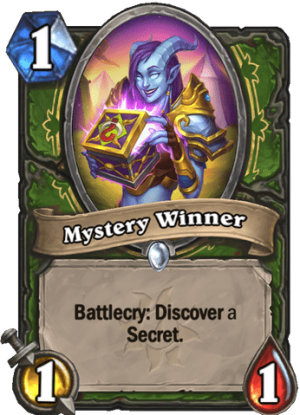 Mystery Winner Card