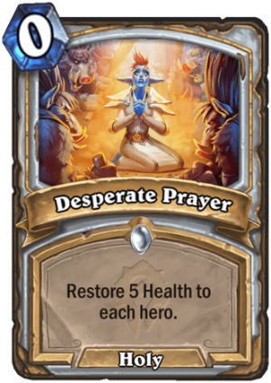 Desperate Prayer Card
