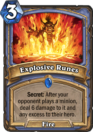 Explosive Runes Card