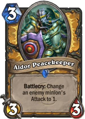 Aldor Peacekeeper Card