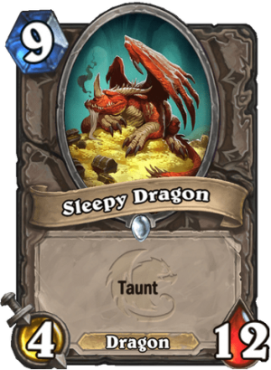 Sleepy Dragon Card
