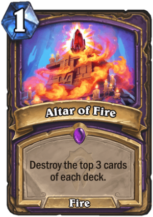 Altar of Fire Card
