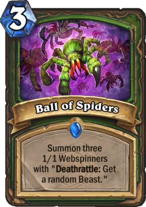 Ball of Spiders Card