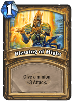 Blessing of Might Card