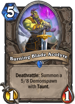 Burning Blade Acolyte Card