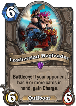 Leatherclad Hogleader Card