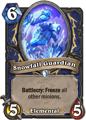 Snowfall Guardian Card