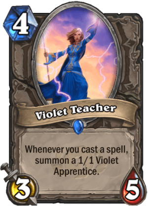 Violet Teacher Card