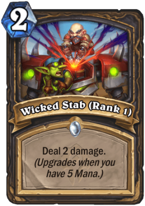 Wicked Stab (Rank 1) Card