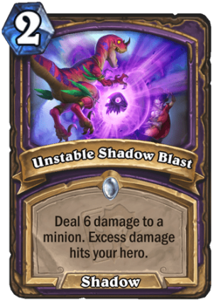 Unstable Shadow Blast Card