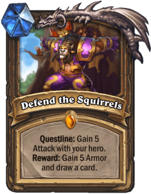 Defend the Squirrels Card